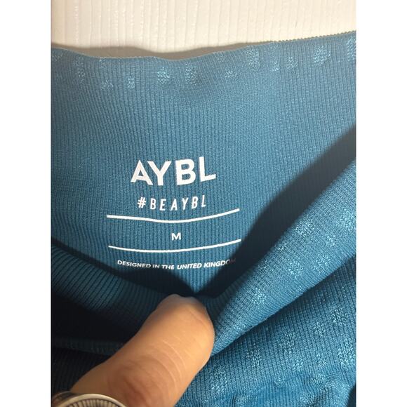 AYBL Speckle Seamless High Rise Leggings Teal size M NWT - Picture 3 of 8